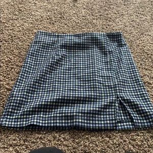 Plaid mini skirt